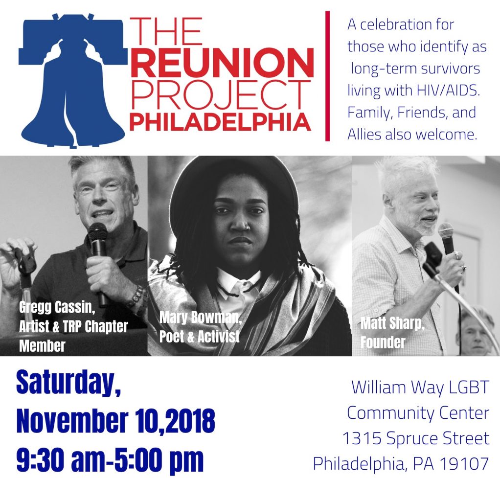 Reunion Project Philadelphia Saturday, November 10, 2018