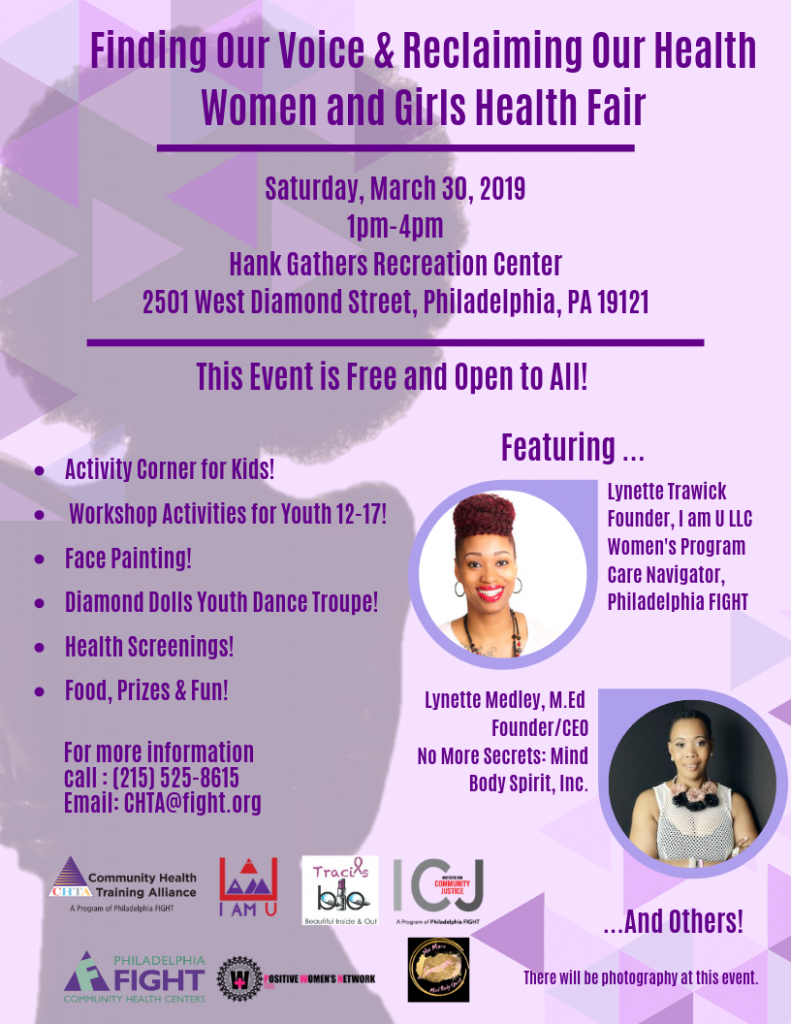 Finding our voice & reclaiming our health - women and girls health fair