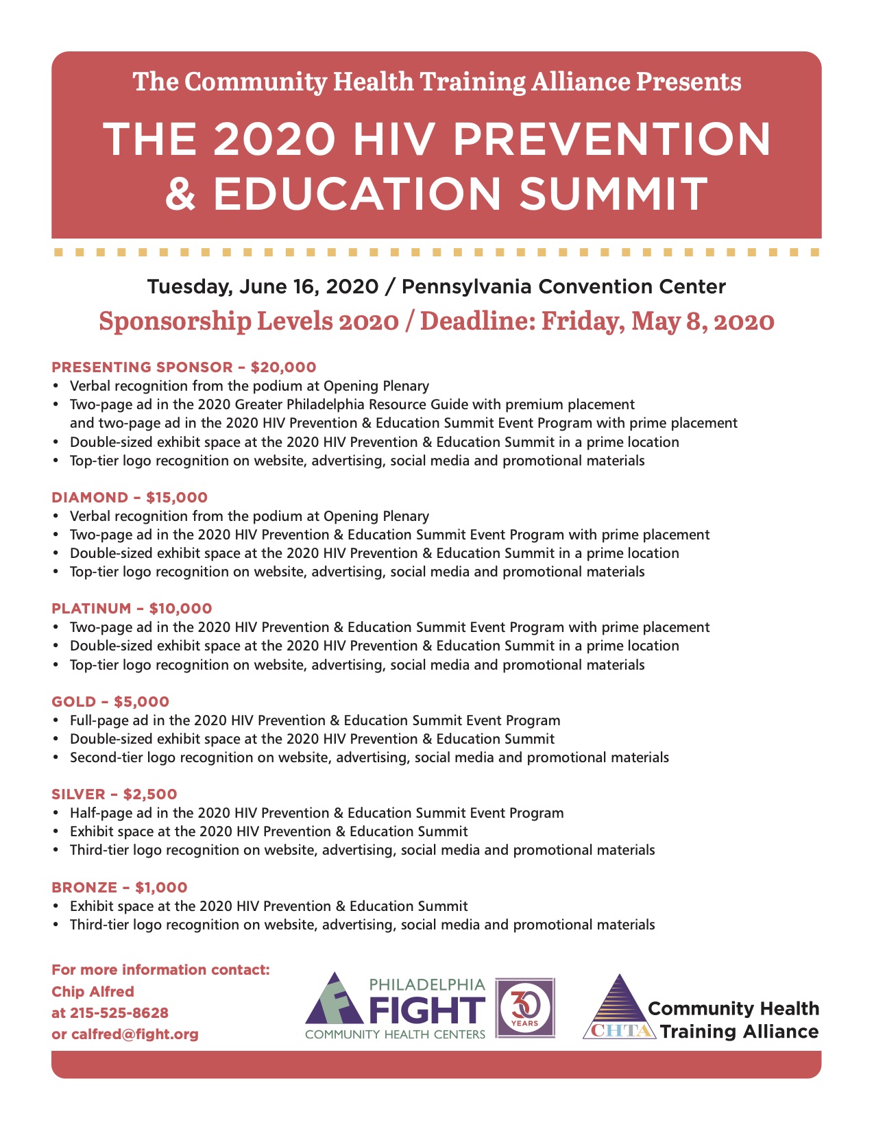 HIV Prevention & Education Summit Sponsorship Levels